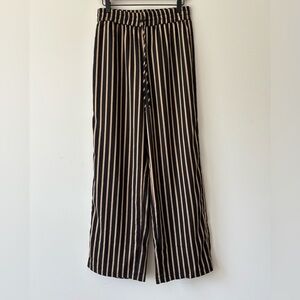 Knot Sisters Striped Wide Leg Pants